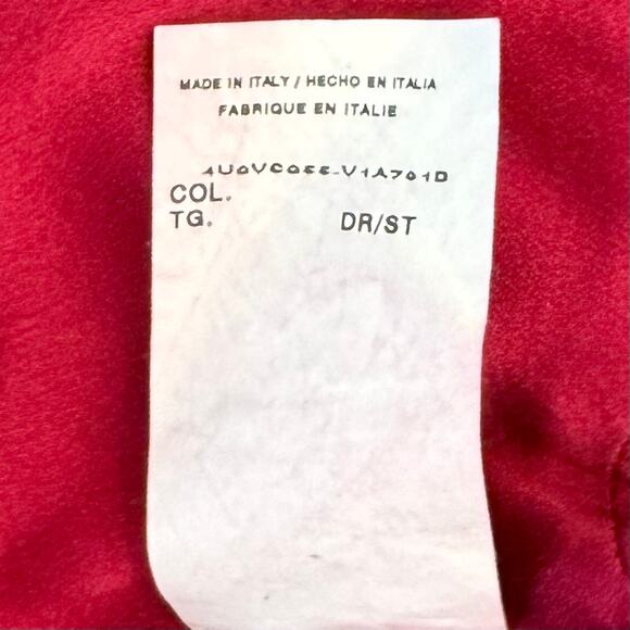 Valentino Silk Sheath Dress Ruffle Raspberry Pink | Fits like Medium - Picture 13 of 13